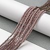 Transparent Gradient Color Glass Beads Strands GLAA-H021-01A-34-5