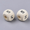 Printed Natural Wood Beads LS-X-WOOD-T026-001S-2