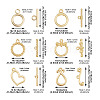  Jewelry 24 Sets 6 Style Brass Toggle Clasps KK-PJ0001-18-10