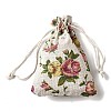 12Pcs 12 Styles Valentine's Day Printed Rectangle Burlap Cloth Packing Pouches X1-ABAG-U006-02B-3