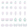 64Pcs Gradient Color Transparent Glass Beads GLAA-TA0003-48E-1