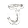 Transparent Resin Alphabet Pendants LS-RESI-C028-02J-1