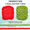2 Skeins 2 Colors Super Bulky Chenille Polyester Yarn OCOR-CY0002-63B-2