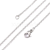 304 Stainless Steel Cable Chain Necklaces STAS-O053-11P-1