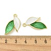 Rack Plating Alloy Enamel Pendants FIND-M033-32G-3