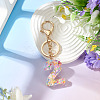 Number 2 Transparent Resin Keychains KEYC-TADJ0001-10B-3