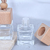 Square Glass Perfume Bottles Air Freshener Diffuser Bottle Hanging Ornament PW-WG55543-01-4