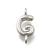 Brass Connector Charms KK-P295-01P-G-1