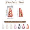 140Pcs 7 Colors Resin Buttons BUTT-GF0004-06-2