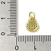 Brass Micro Pave Cubic Zirconia Charms KK-M283-28B-01-3