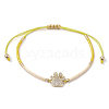 Glass Seed Braided Beaded Bracelets for Women BJEW-MZ00130-01-2