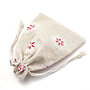Polycotton(Polyester Cotton) Packing Pouches Drawstring Bags LS-ABAG-S003-02A-3