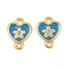 Brass Enamel Connector Charms KK-H078-03B-G01-1