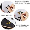 Gorgecraft 10Pcs 10 Styles PP Plastic Hollow Out Drawing Painting Stencils Templates DIY-GF0007-35-6