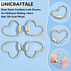 Unicraftale 4Pcs Brass Screw Carabiner Lock Charms KK-UN0001-98-4