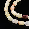 Natural Green Banded Calcite(Afghan Jade) Beads Strands G-N346-02A-12-5