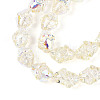 Electroplate Transparent Glass Beads Strands EGLA-N020-03B-3