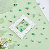 60Pcs 3 Styles Natural Green Aventurine Nuggets Connector Charms PALLOY-HS00001-4