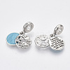 Alloy European Dangle Charms MPDL-T004-07P-2