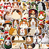 50Pcs Cute Cartoon Animal Guinea Pig Graffiti Paper Stickers PW-WG997B2-01-1