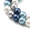 Electroplated Shell Pearl Beads Strands SHEL-F008-03A-07-3