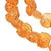 Electroplate Baking Paint Transparent Glass Beads Strands GL-CBA17FF-02B-3