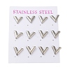 Non-Tarnish 304 Stainless Steel Stud Earring EJEW-C099-03P-1