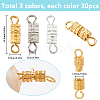90Pcs 3 Colors Alloy Screw Clasps FIND-SC0012-06-2