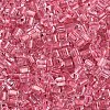 Transparent Inside Colours Glass Seed Beads SEED-T007-13F-2