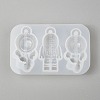 DIY Spaceman Silicone Pendant Molds X-DIY-P006-27-2