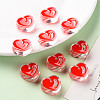 Transparent Enamel Acrylic Beads TACR-S155-004F-6