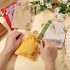 24Pcs 6 Colors Flower Printed Cloth Drawstring Bags ABAG-CA0001-22C-3