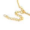 Minimalist Open Teardrop Alloy Pendant Necklace for Women NJEW-I113-01G-3