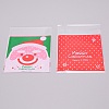 Christmas Theme Rectangle OPP Self-Adhesive Cookie Bags OPP-SZC0001-02D-2