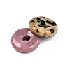 Natural & Synthetic Mixed Stone Donut Charms G-N344-38A-2