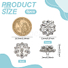 6Pcs Glass Rhinestone Shank Buttons BUTT-FG0001-52P-2