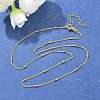 Brass Satellite Chains Necklace for Women NJEW-P265-43G-4