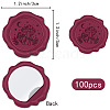 CRASPIRE Adhesive Wax Seal Stickers DIY-CP0010-58E-2