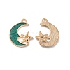 Alloy Enamel Pendants ENAM-S121-061F-G-1