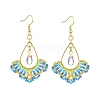 Handmade Glass Seed Beads & Glass Dangle Earrings EJEW-MZ00370-01-2