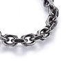 304 Stainless Steel Cable Chain Necklaces NJEW-H493-18AS-2