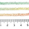 Transparent Painted Glass Beads Strands X1-DGLA-A034-T1mm-A04-3