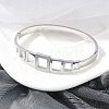 304 Stainless Steel Hinged Bangles for Women BJEW-A011-17P-2