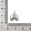 Brass Pave Clear Cubic Zirconia Charms KK-C096-14D-P-3