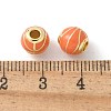 Brass Enamel Beads KK-P294-37G-05-2