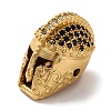 Helmet Shape Rack Plating Brass with Cubic Zirconia Beads LS-KK-S406-15C-2