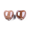 Pearlized Handmade Porcelain Beads X1-PORC-T007-21-15-3
