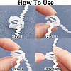 CRASPIRE 100Pcs 2 Colors Plastic Shoelace Buckle Clips FIND-CP0001-94-6