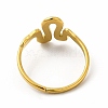 Ion Plating(IP) 304 Stainless Steel Snake Adjustable Ring for Women RJEW-B027-25G-3