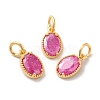 Real 18K Gold Plated Brass Micro Pave Cubic Zirconia Pendants KK-M243-07G-03-1
